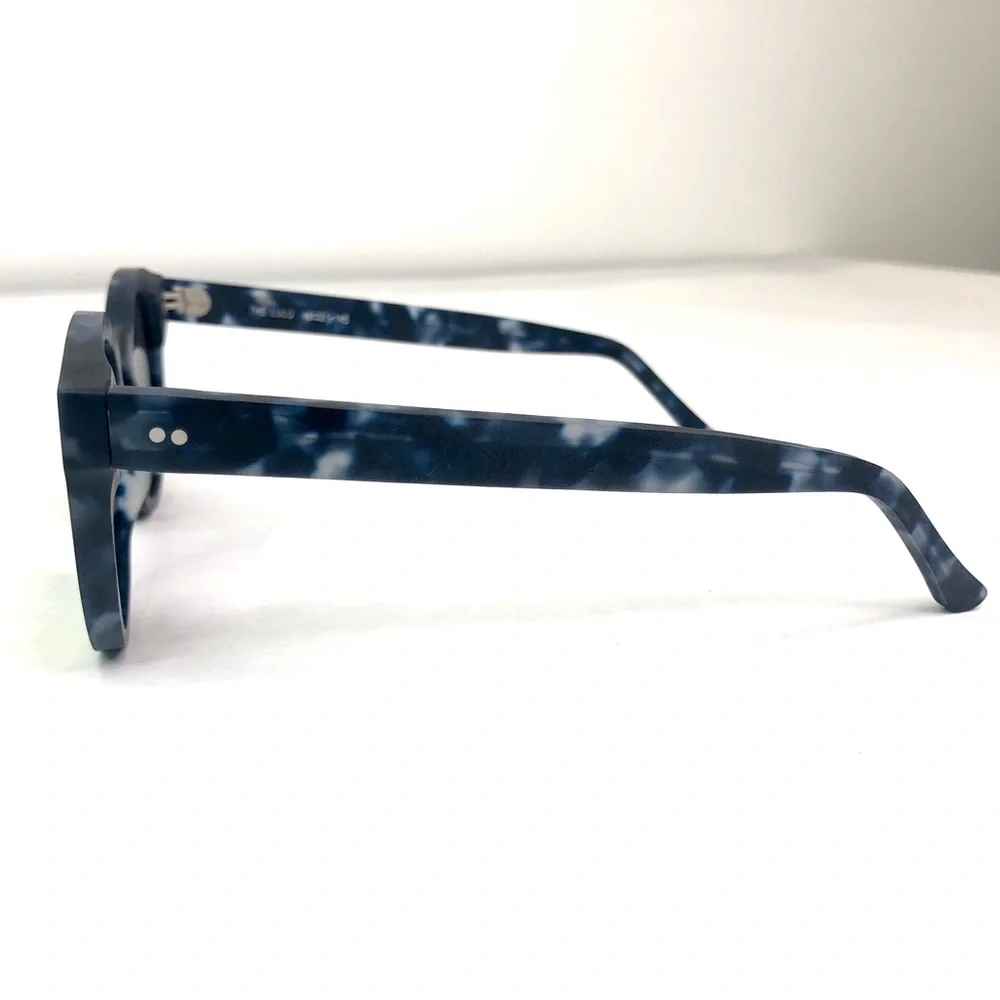 KOMONO Lulu Matte Indigo Demi Sunglasses NEW blue tortoise